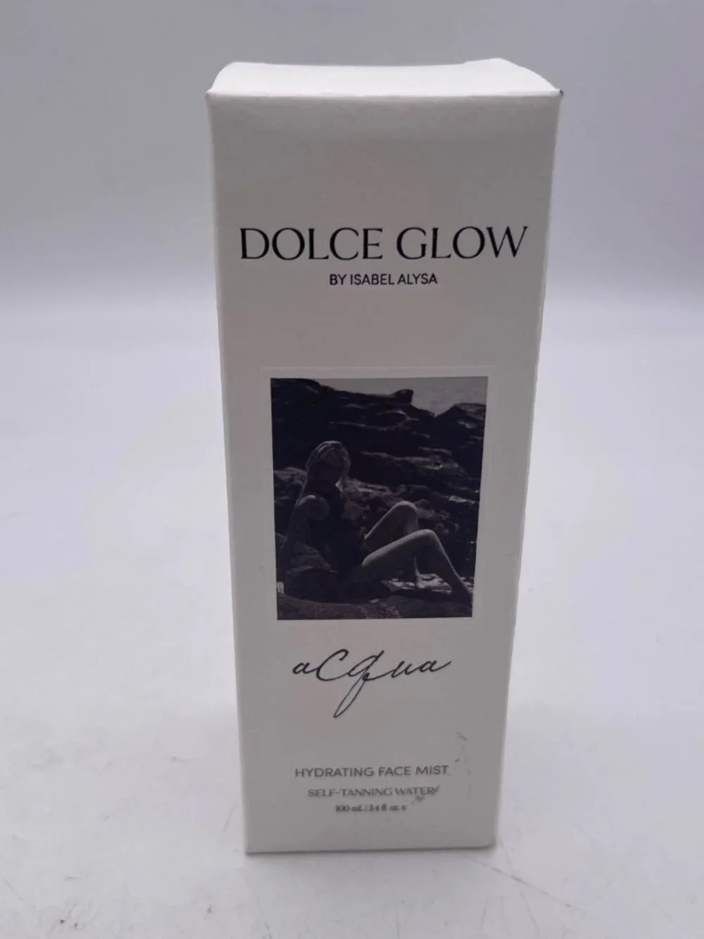 DOLCE GLOW Acqua Hydrating Face Mist Self Tanning Water 3.4 Fl. Oz New N